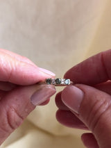 Petite Chrysanthemum 7 Stone Ring- Sapphire